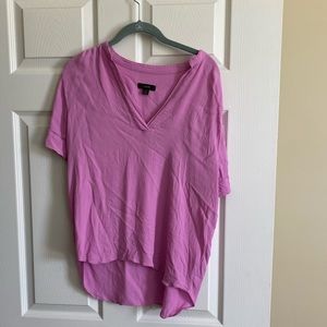 Petunia pink high low J Crew blouse